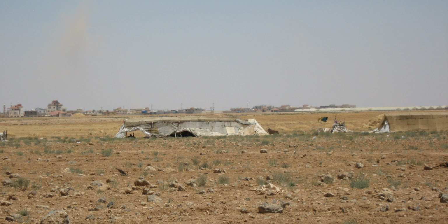 Bedouin tent in the desert